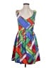 Leifsdottir 100% Silk Argyle Green Cocktail Dress Size 4 - photo 1