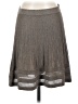 Max Studio Chevron-herringbone Gray Casual Skirt Size XS - photo 1