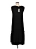 Max Studio Solid Black Casual Dress Size M - photo 2