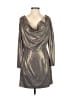 H&M 100% Polyester Metallic Silver Cocktail Dress Size 6 - photo 1