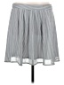 Old Navy 100% Polyester Stripes Gray Casual Skirt Size M - photo 1