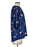 MELLODAY Blue 3/4 Sleeve Blouse Size M - photo 4