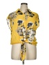 Blousology Yellow Short Sleeve Blouse Size 1X - photo 1