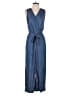 Talbots 100% Tencel Solid Blue Jumpsuit Size 2 - photo 1
