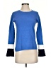 Jigsaw 100% Cotton Color Block Blue Pullover Sweater Size S - photo 1