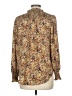 alex & lili 100% Polyester Tweed Brown Long Sleeve Blouse Size M - photo 2