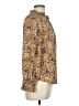 alex & lili 100% Polyester Tweed Brown Long Sleeve Blouse Size M - photo 4