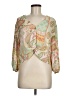 Rose + Olive 100% Polyester Green 3/4 Sleeve Blouse Size M - photo 1