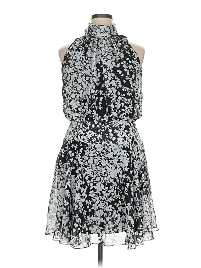 Pre-owned Just Taylor Just... Taylor Cocktail Dress In Silver