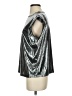 Shein Metallic Silver Sleeveless T-Shirt Size 2 - photo 5