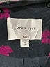 Amour Vert 100% Silk Black 3/4 Sleeve Silk Top Size XS - photo 6