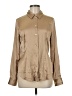 Madewell Metallic Tan Long Sleeve Blouse Size 8 - photo 1