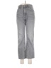 Zara Chevron-herringbone Gray Jeans Size 4 - photo 1