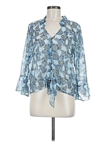 Waverly Grey 3/4 Sleeve Blouse (view 1)