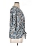 Daytrip 100% Rayon Paisley Blue 3/4 Sleeve Blouse Size XL - photo 4