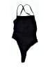 Unbranded Solid Black One Piece Swimsuit Size S - photo 1