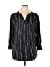 Assorted Brands Black 3/4 Sleeve Blouse Size L - photo 1