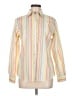 Foxcroft 100% Polyester Stripes Yellow Long Sleeve Blouse Size 6 - photo 1