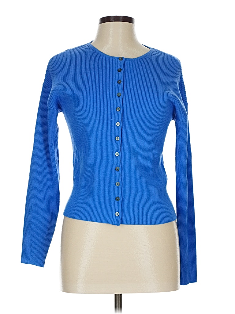 Pre-owned M&s Cardigan Sweater In Blue
