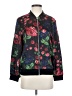 Club Monaco 100% Viscose Floral Black Track Jacket Size XS - photo 1