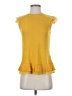 oasis 100% Viscose Yellow Sleeveless Top Size S - photo 1