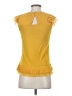 oasis 100% Viscose Yellow Sleeveless Top Size S - photo 2