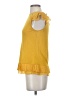 oasis 100% Viscose Yellow Sleeveless Top Size S - photo 5