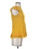 oasis 100% Viscose Yellow Sleeveless Top Size S - photo 4