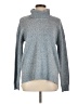 Evolution by Cyrus 100% Polyester Silver Blue Turtleneck Sweater Size L - photo 1