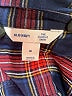 Old Navy 100% Cotton Plaid Blue Long Sleeve Button-Down Shirt Size M - photo 7