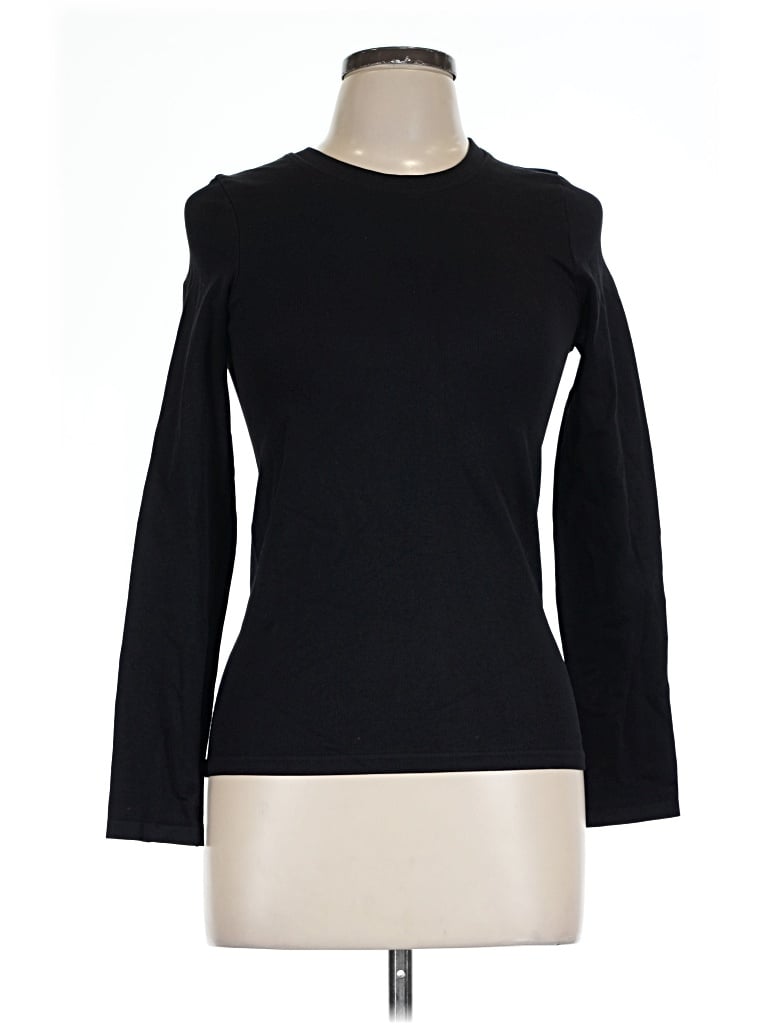 Pre-owned Oqq Long Sleeve T-shirt In Black