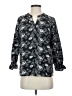 Kindred 100% Cotton Print Black 3/4 Sleeve Blouse Size S - photo 1