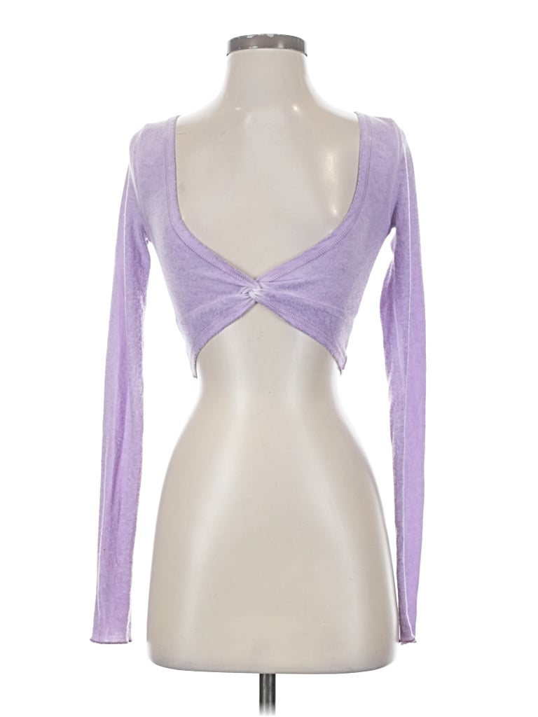 Pre-owned Out From Under Long Sleeve T-shirt In Purple