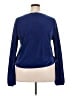 Forever 21 Plus 100% Polyester Blue Long Sleeve Blouse Size 2X - photo 2