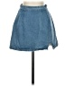Assorted Brands Solid Blue Denim Skirt Size 0 (estimated) - photo 1