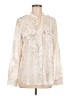 Calvin Klein Animal Print Ivory Long Sleeve Blouse Size M (estimated) - photo 1