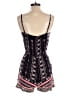 Ultra Pink 100% Rayon Paisley Black Romper Size S - photo 2