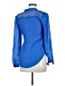 Candie's 100% Polyester Blue Long Sleeve Blouse Size M - photo 2