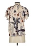Caballero 100% Viscose Floral Ivory Short Sleeve Blouse Size XS - photo 2