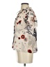 Caballero 100% Viscose Floral Ivory Short Sleeve Blouse Size XS - photo 5