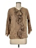 Jaipur Brown 3/4 Sleeve Blouse Size M - photo 1