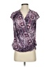 Heartloom 100% Polyester Purple Short Sleeve Blouse Size S - photo 1