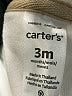 Carter's Ivory Zip Up Hoodie 0-3 MO / 3 MO - photo 3