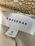 POPSUGAR 100% Polyester Ivory Faux Fur Jacket Size S - photo 6
