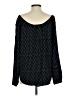 Just Living 100% Rayon Black Long Sleeve Blouse Size S - photo 2