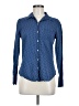 Gap Outlet 100% Cotton Polka Dots Blue Long Sleeve Button-Down Shirt Size M - photo 1
