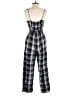 American Eagle Outfitters Plaid Black Jumpsuit Size S - photo 2