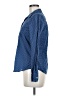 Gap Outlet 100% Cotton Polka Dots Blue Long Sleeve Button-Down Shirt Size M - photo 5