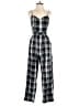 American Eagle Outfitters Plaid Black Jumpsuit Size S - photo 1