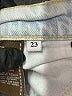 7 For All Mankind Stars Blue Jeans Size 23 waist - photo 6